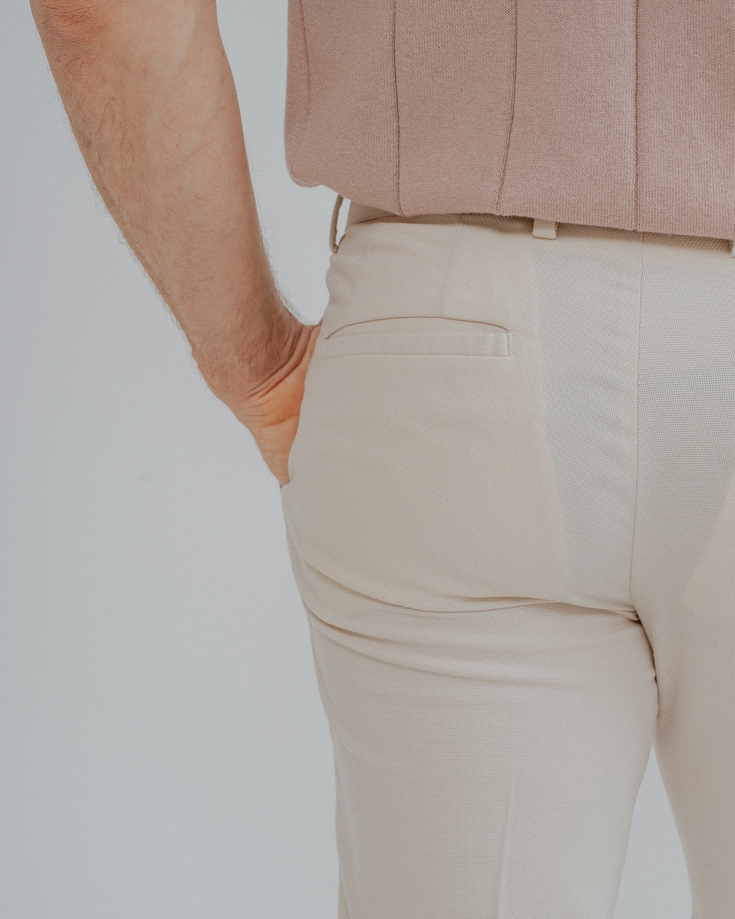 PANTALÓN CASUAL TRAJE PINZAS BEIGE