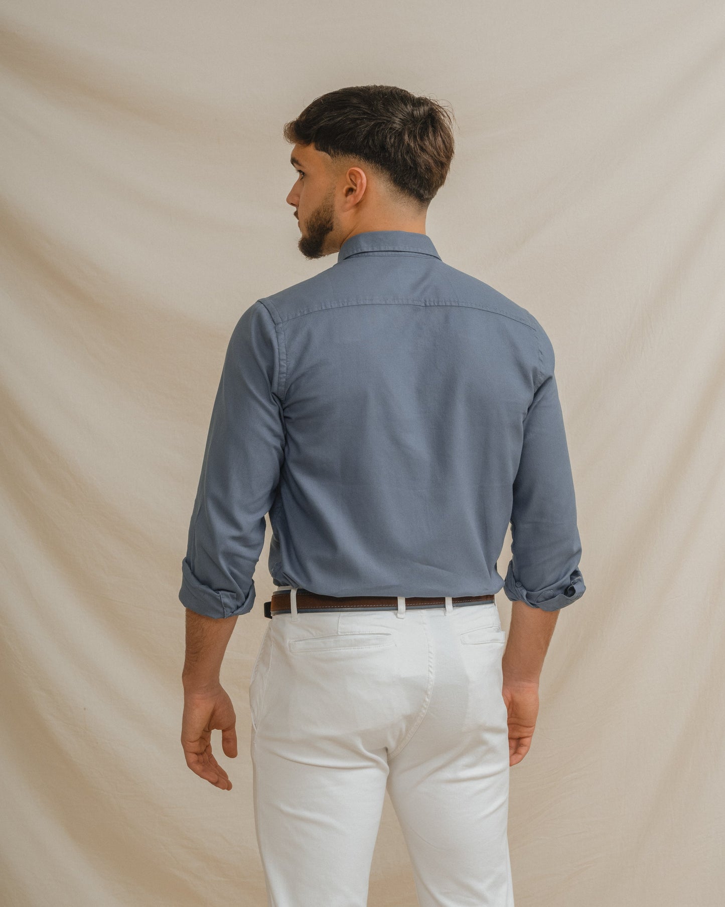 CAMISA ESTRUCTURA AZUL