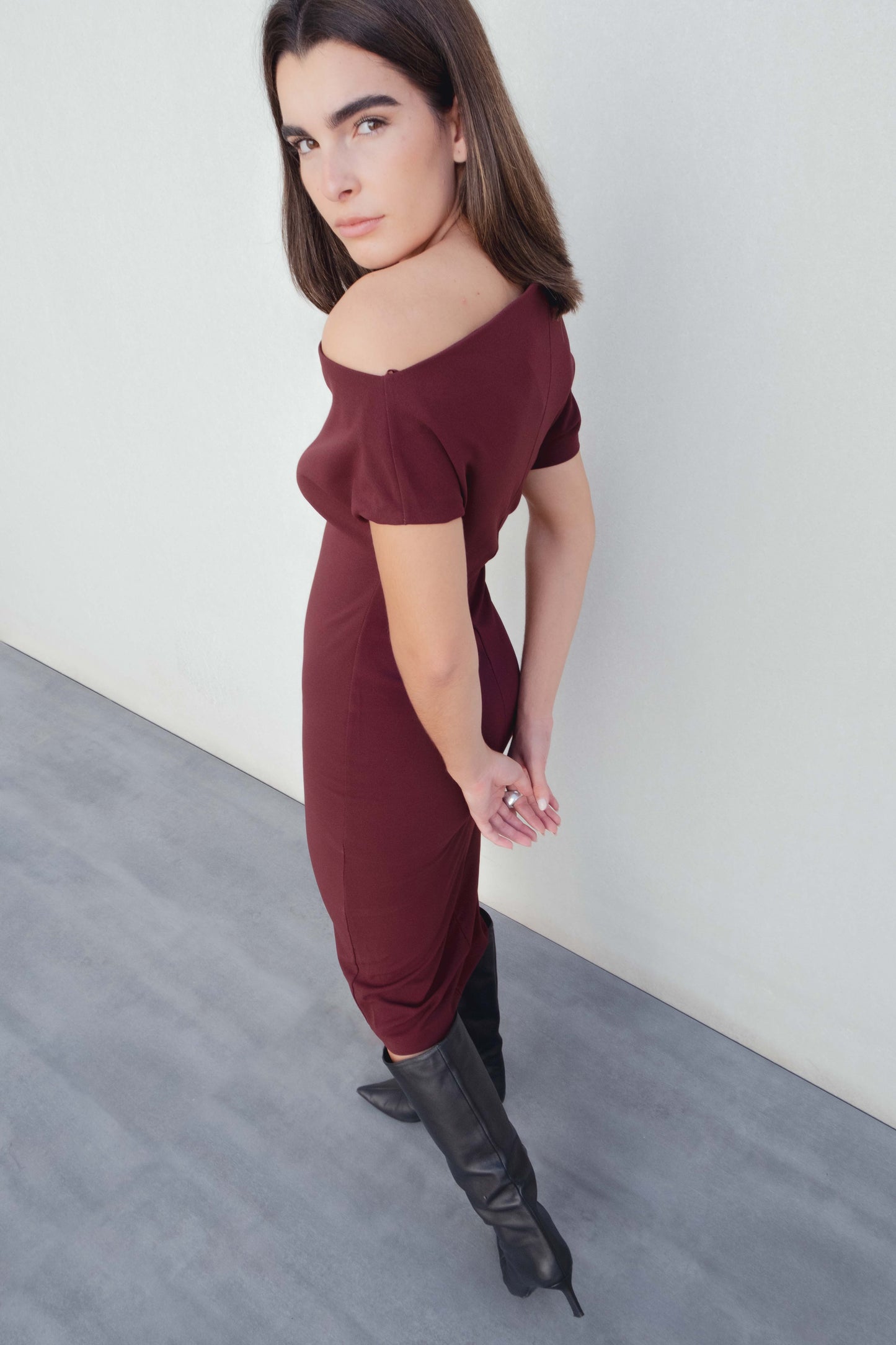 VESTIDO ASIMETRICO