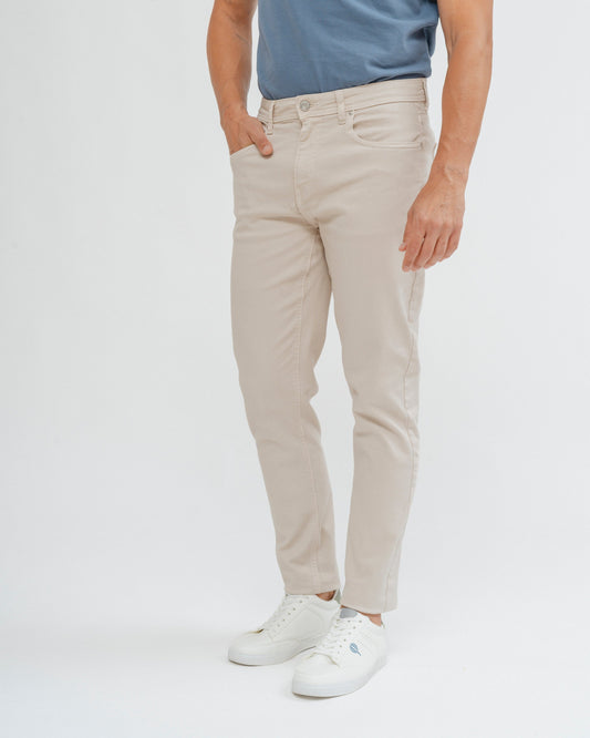 PANTALÓN 5 BOLSILLOS SLIM BEIGE