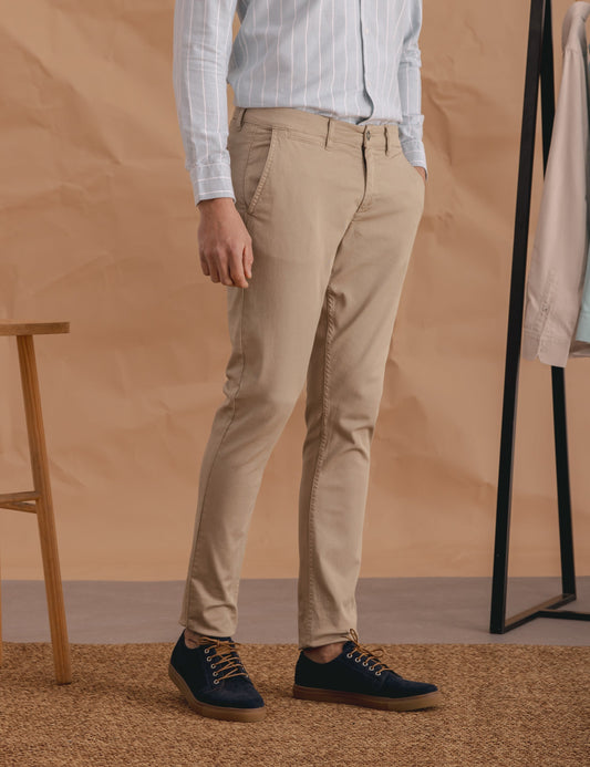 CHINO SKINNY CAMEL