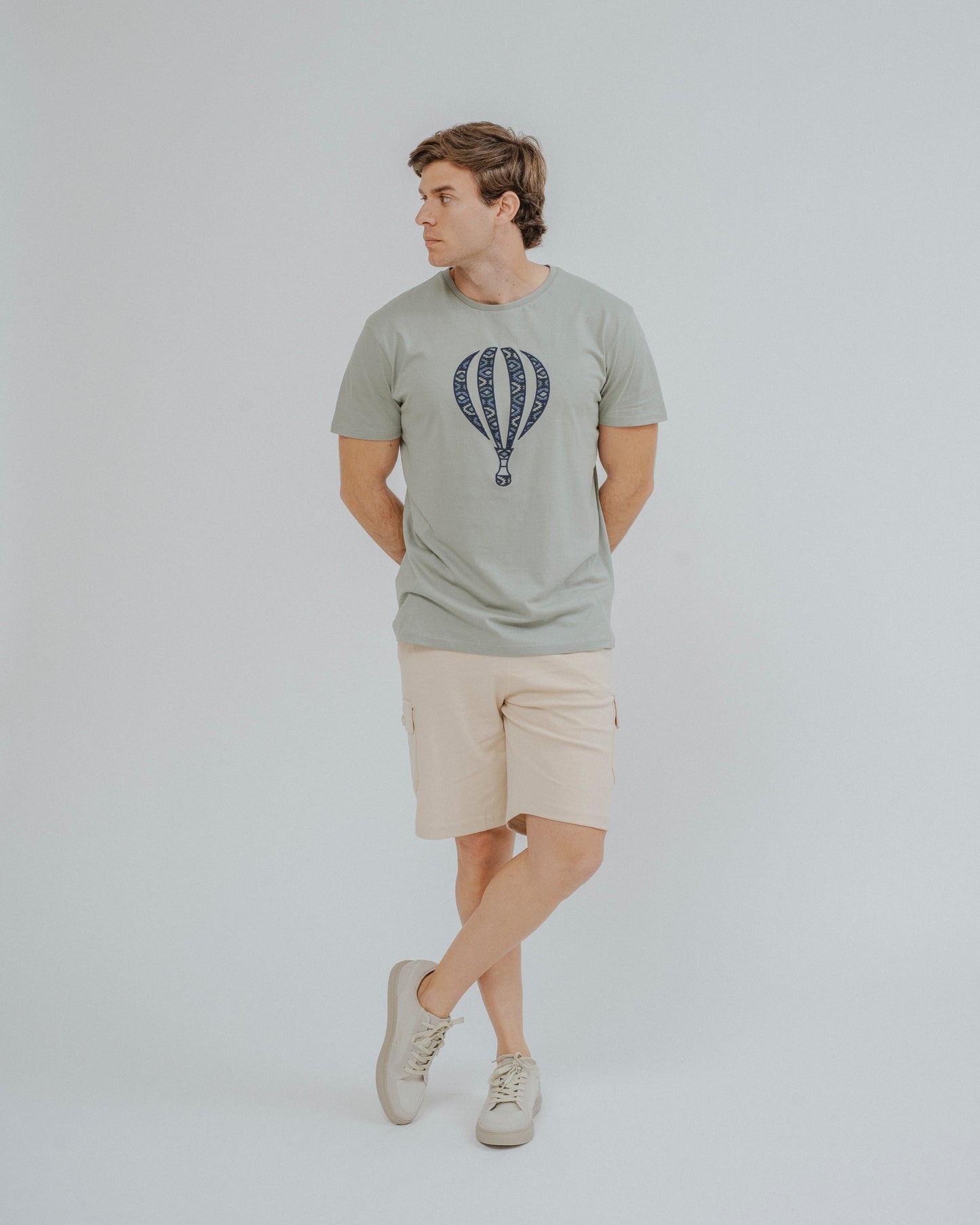 BERMUDA CARGO FELPA BEIGE
