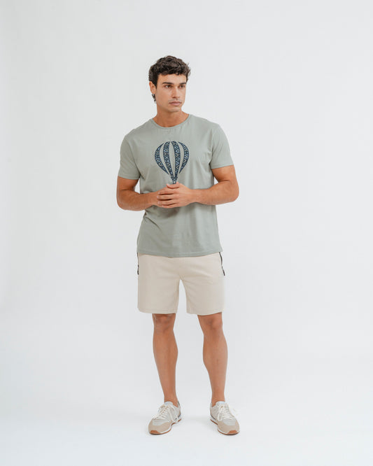 BERMUDA JOGGER ESTERUCTURA BEIGE