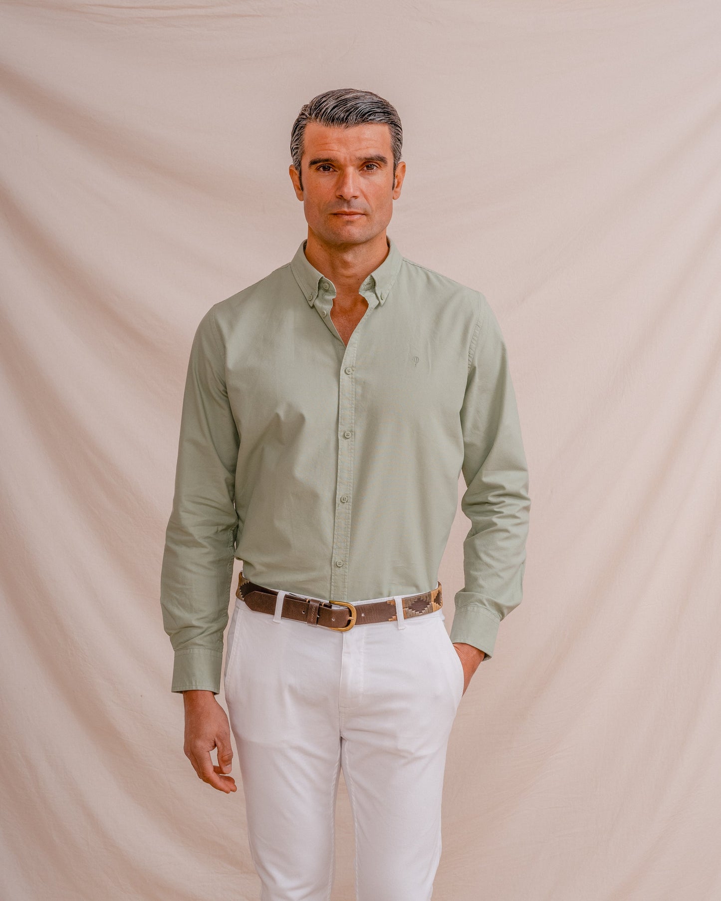 CAMISA OXFORD VERDE