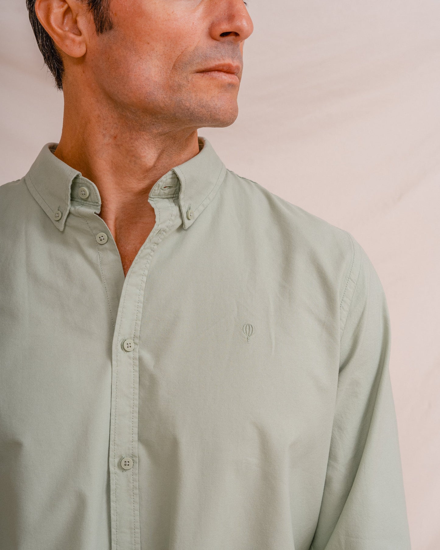 CAMISA OXFORD VERDE