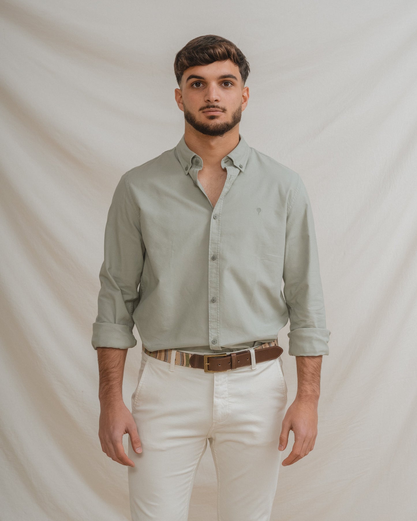 CAMISA OXFORD VERDE