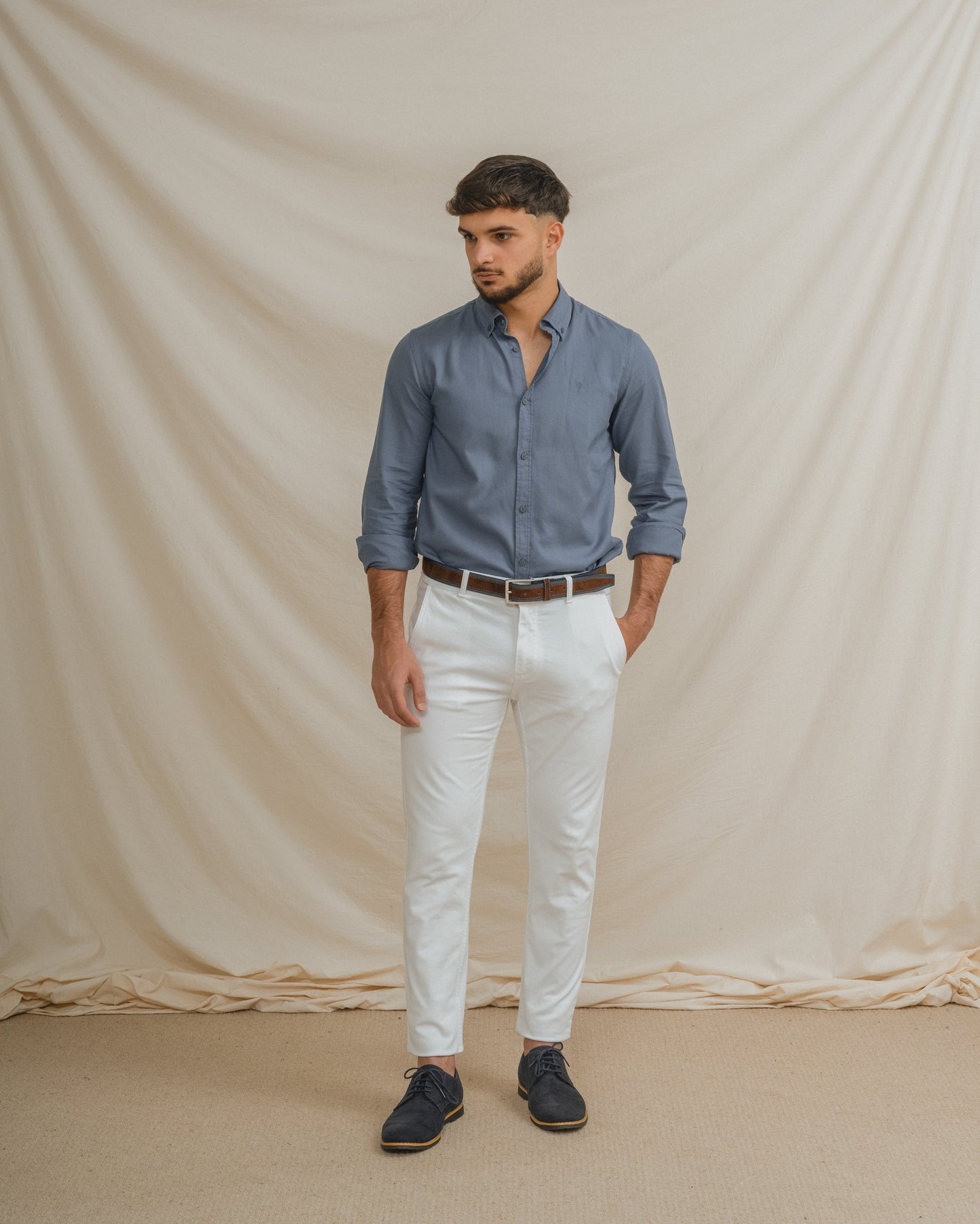 CAMISA ESTRUCTURA AZUL