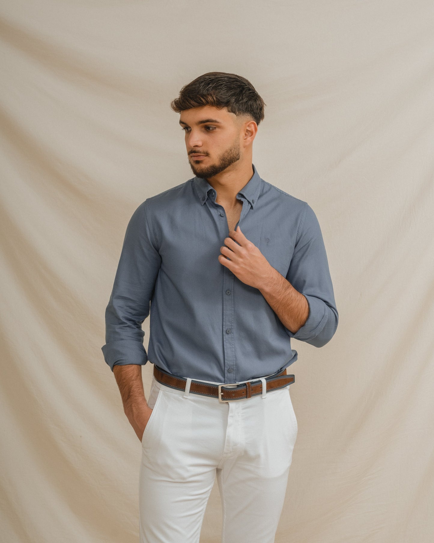 CAMISA ESTRUCTURA AZUL