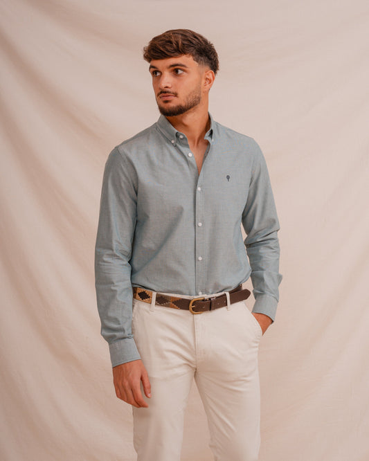 CAMISA OXFORD VERDE