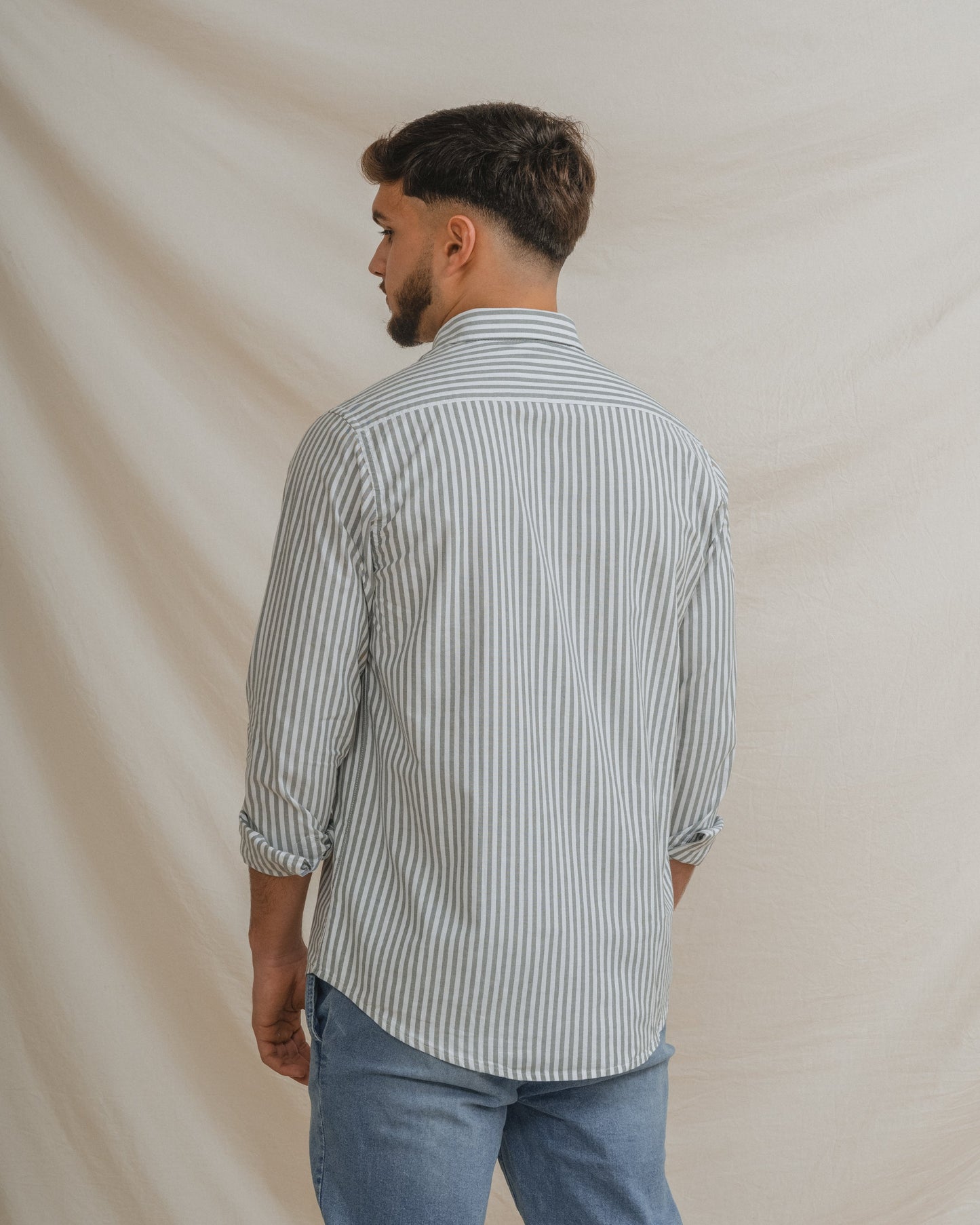 CAMISA OXFORD RAYA VERDE