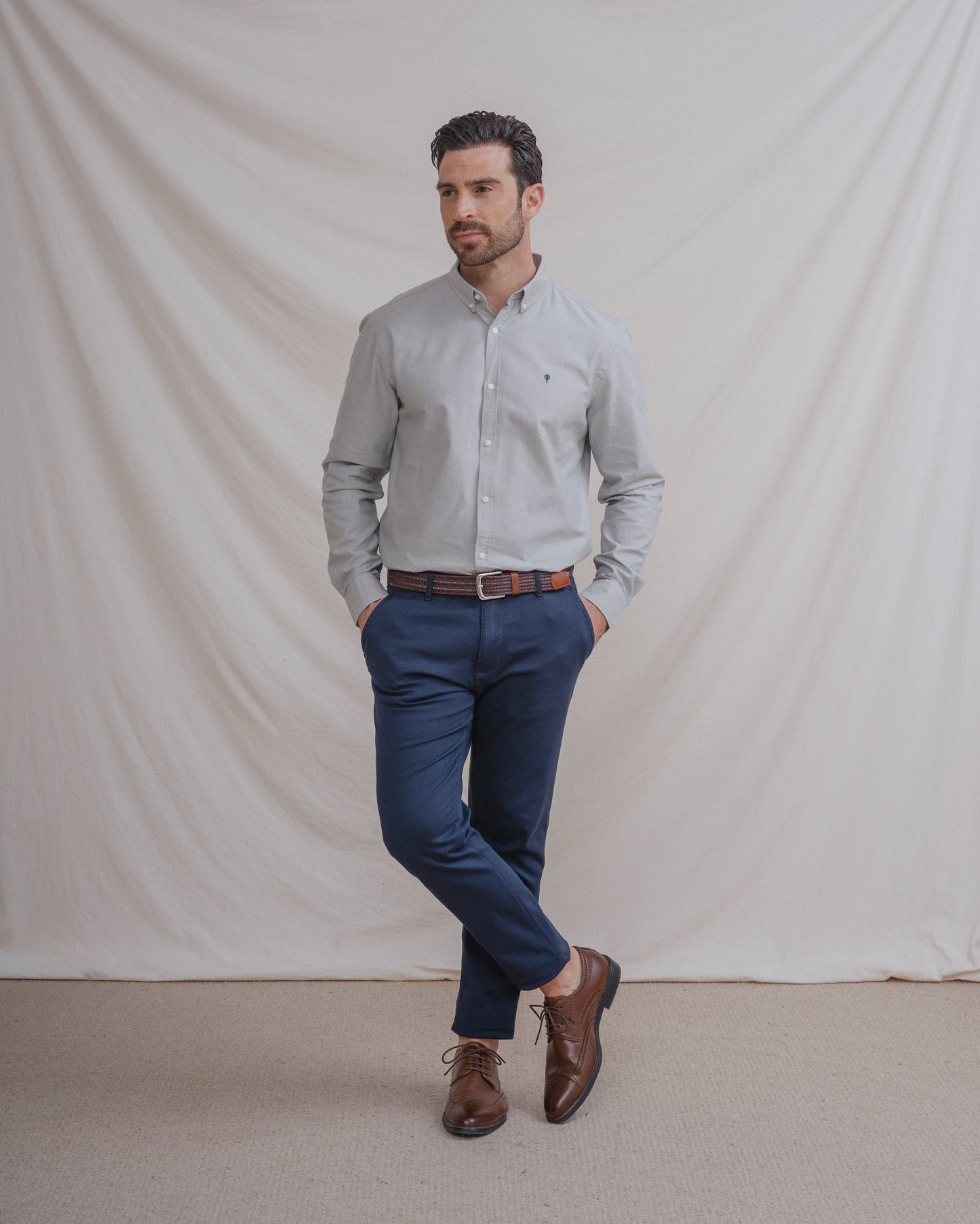 CAMISA OXFORD VERDE