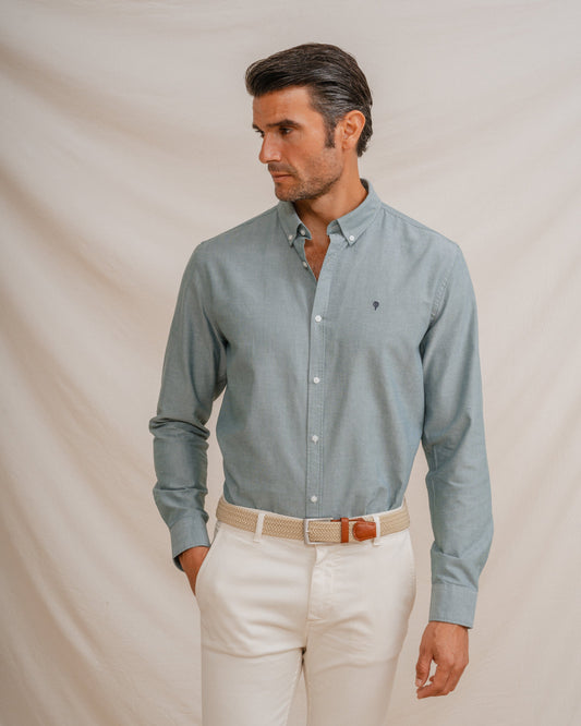 CAMISA OXFORD VERDE