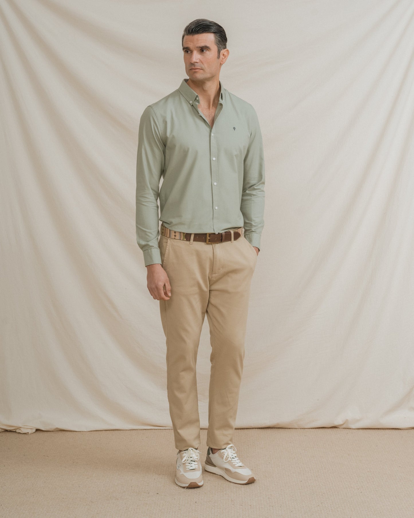 CAMISA OXFORD VERDE
