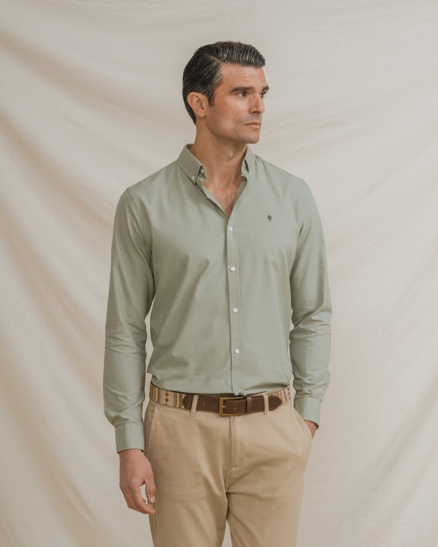 CAMISA OXFORD VERDE