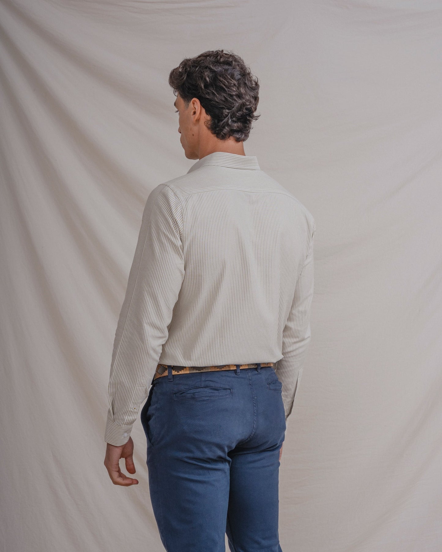CAMISA OXFORD RAYA VERDE