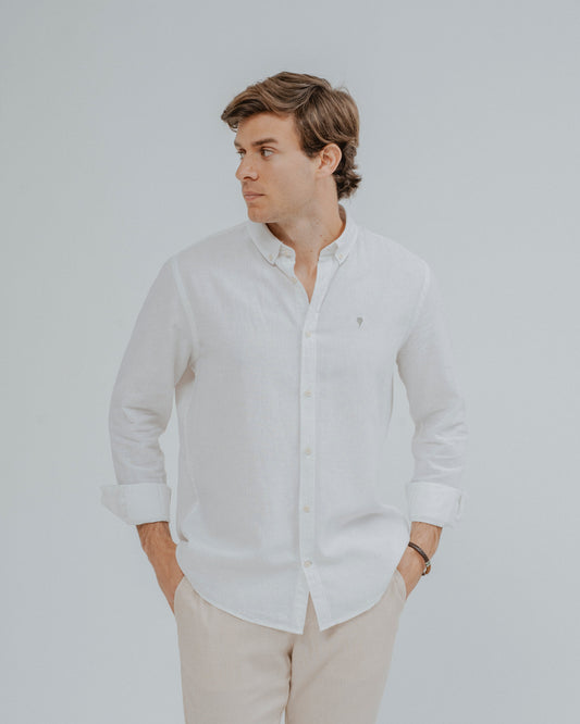 CAMISA LINO BLANCA