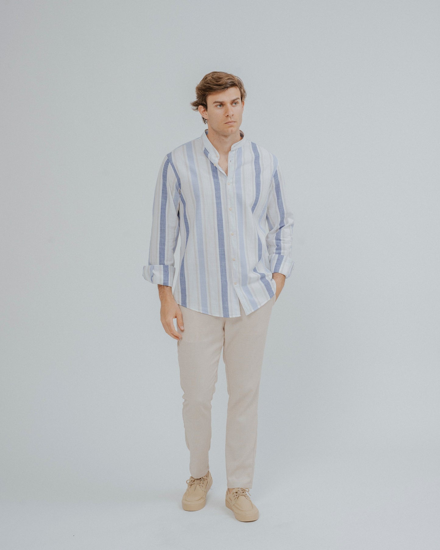 CAMISA LINO RAYAS