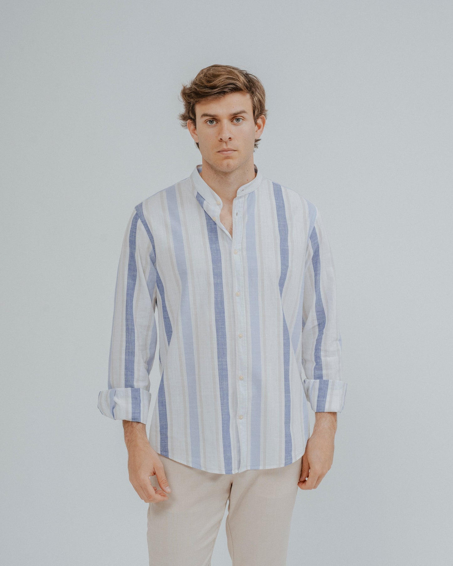 CAMISA LINO RAYAS
