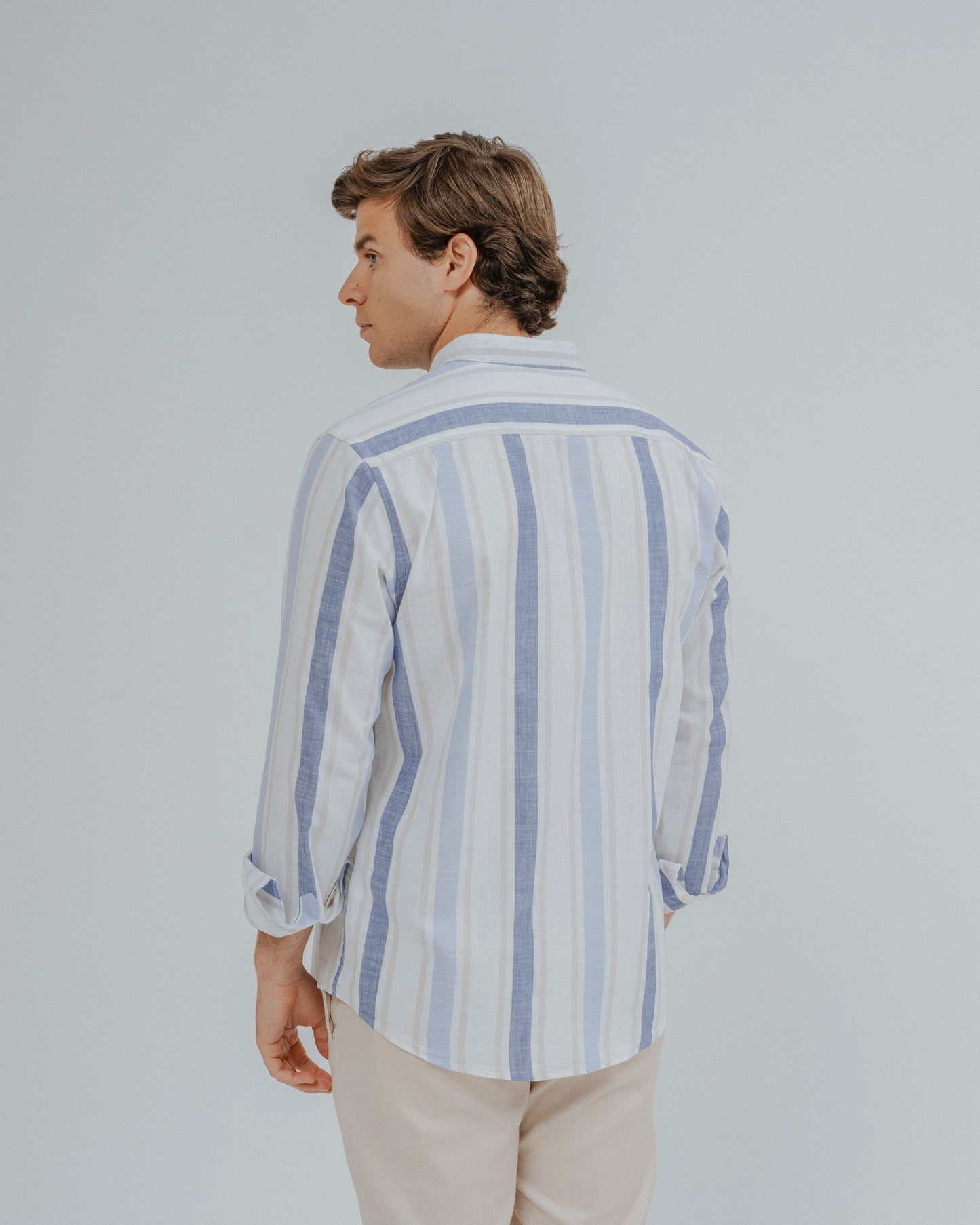 CAMISA LINO RAYAS