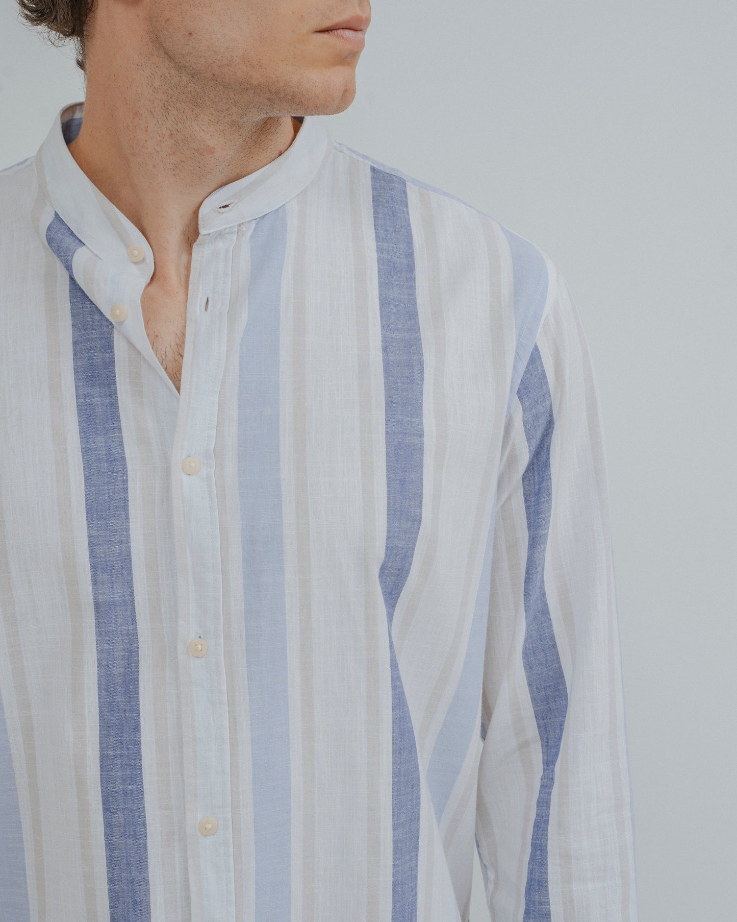 CAMISA LINO RAYAS