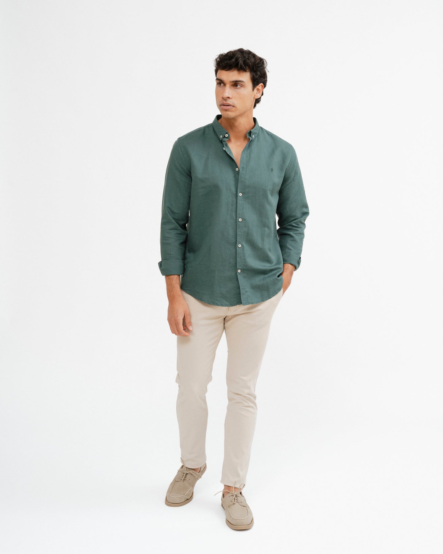 CAMISA LINO VERDE
