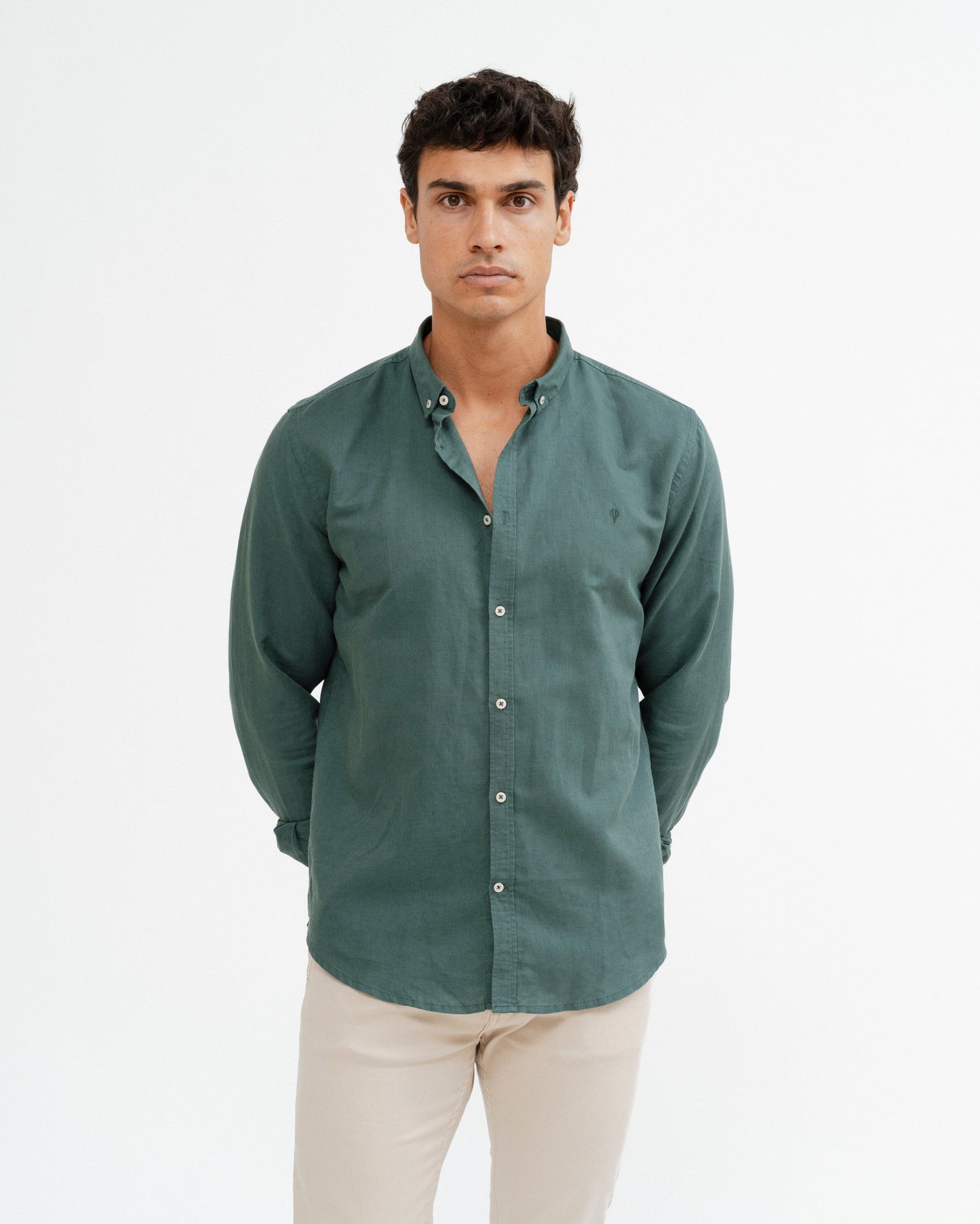 CAMISA LINO VERDE