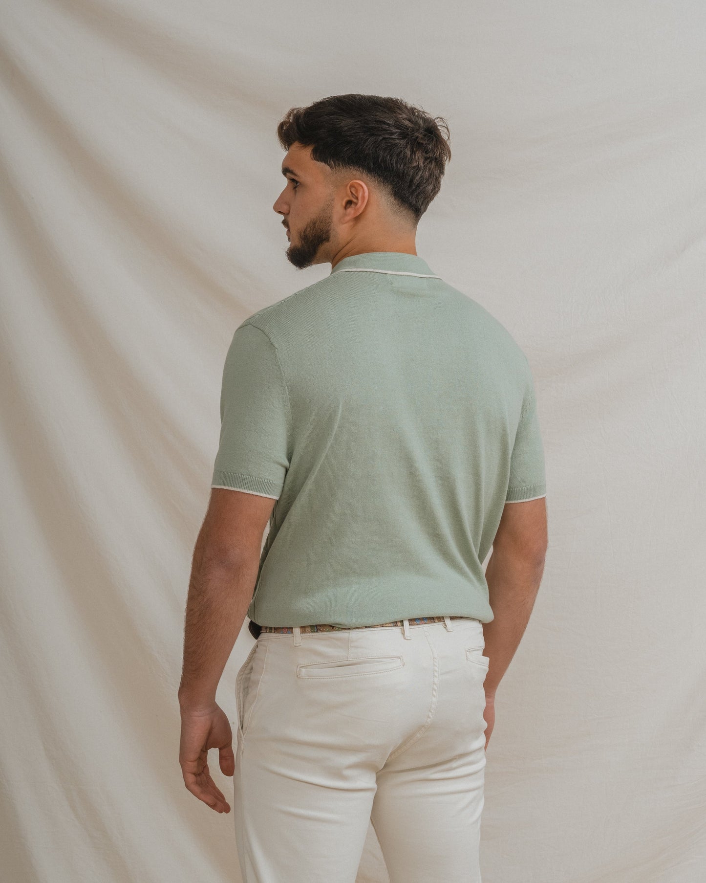 POLO TRICOT NUDOS VERDE
