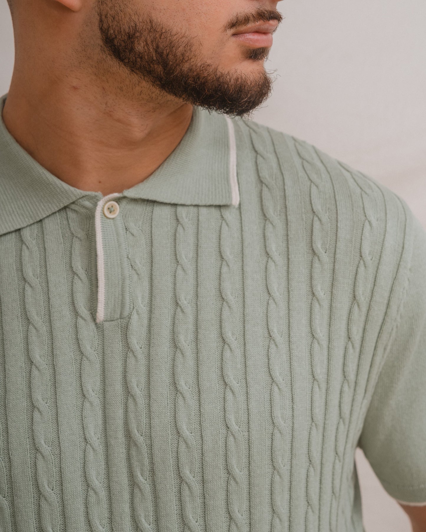 POLO TRICOT NUDOS VERDE