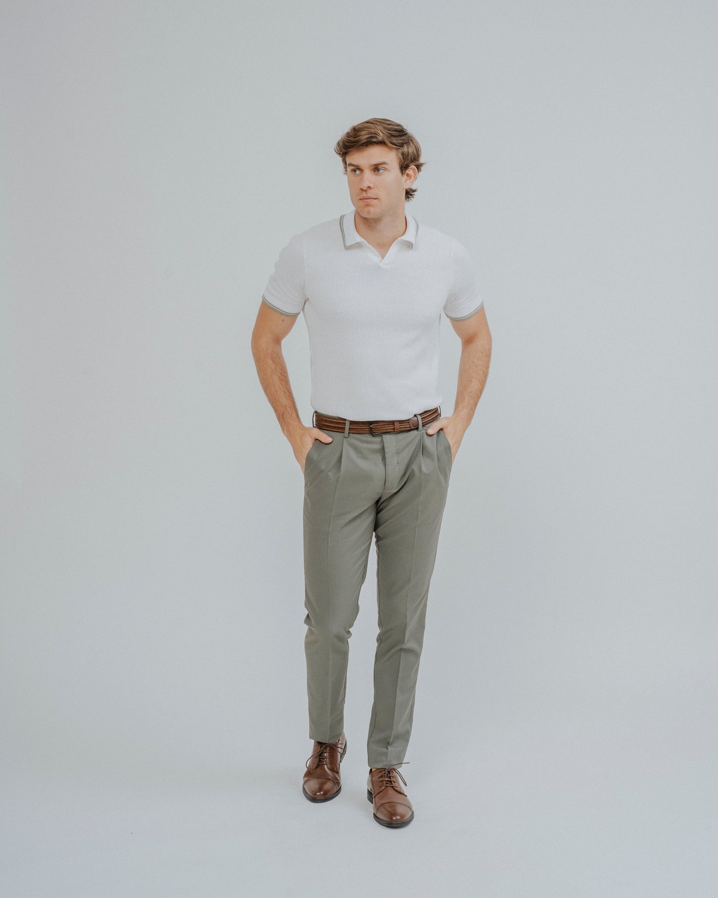 POLO TRICOT RAYA CUADRILLÉ