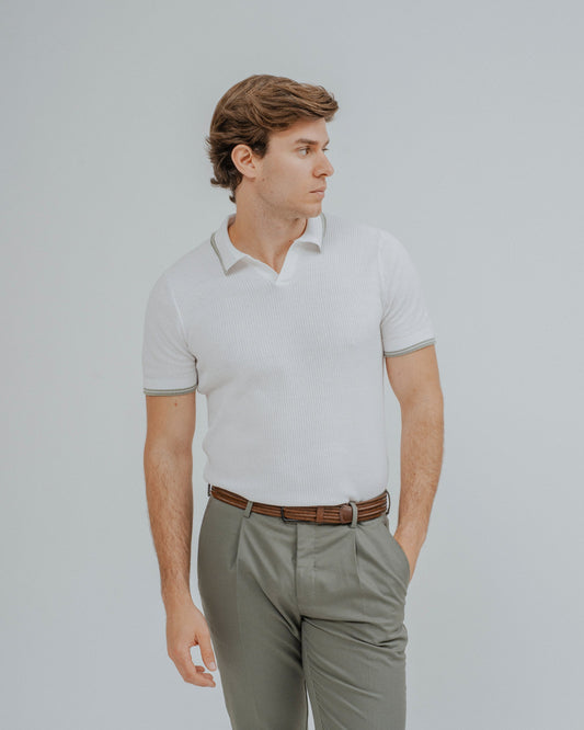 POLO TRICOT RAYA CUADRILLÉ