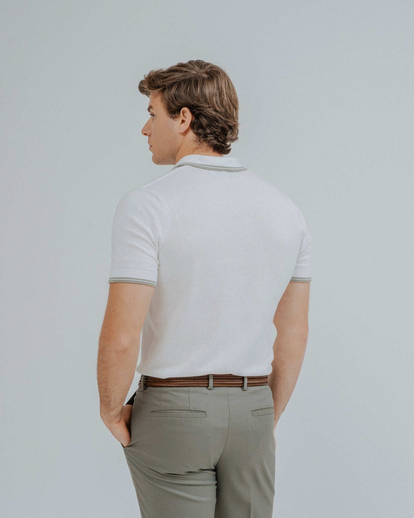 POLO TRICOT RAYA CUADRILLÉ