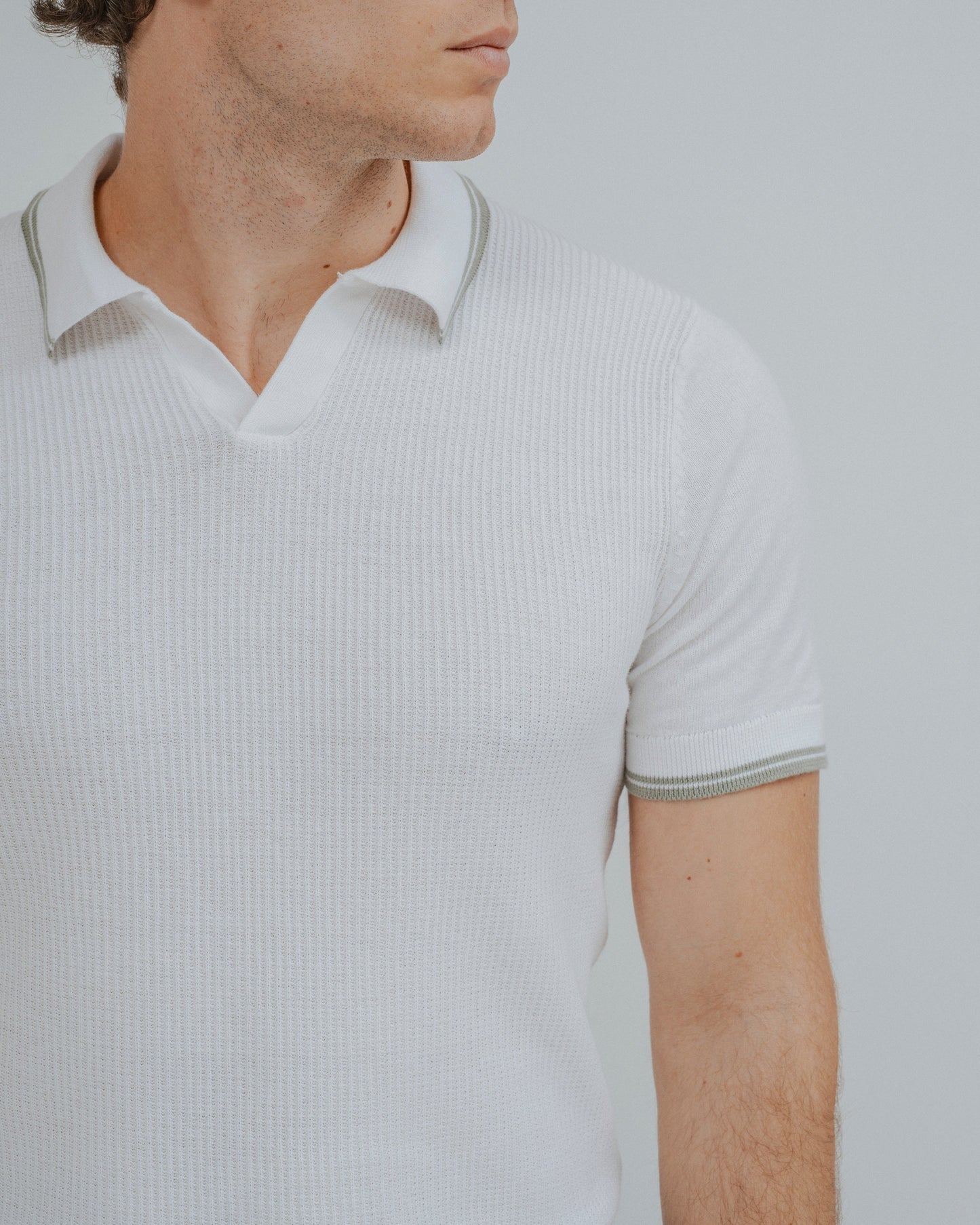 POLO TRICOT RAYA CUADRILLÉ