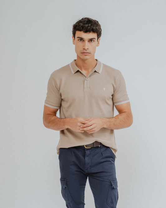 POLO ESTRUCTURA BEIGE