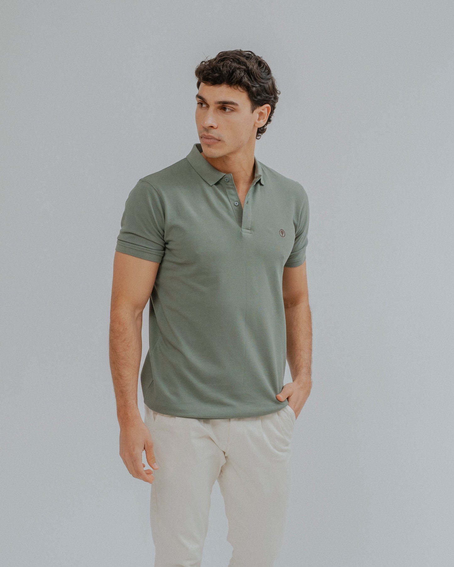 POLO BÁSICO REGULAR FIT VERDE