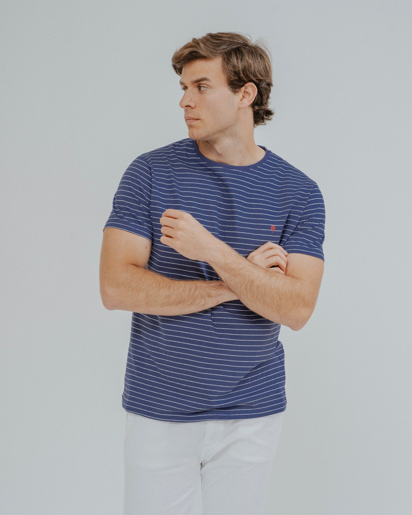 CAMISETA AZUL RAYA DIPLOMÁTICA