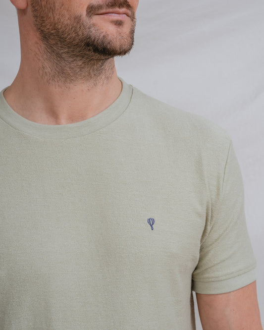 CAMISETA TEXTURA VERDE
