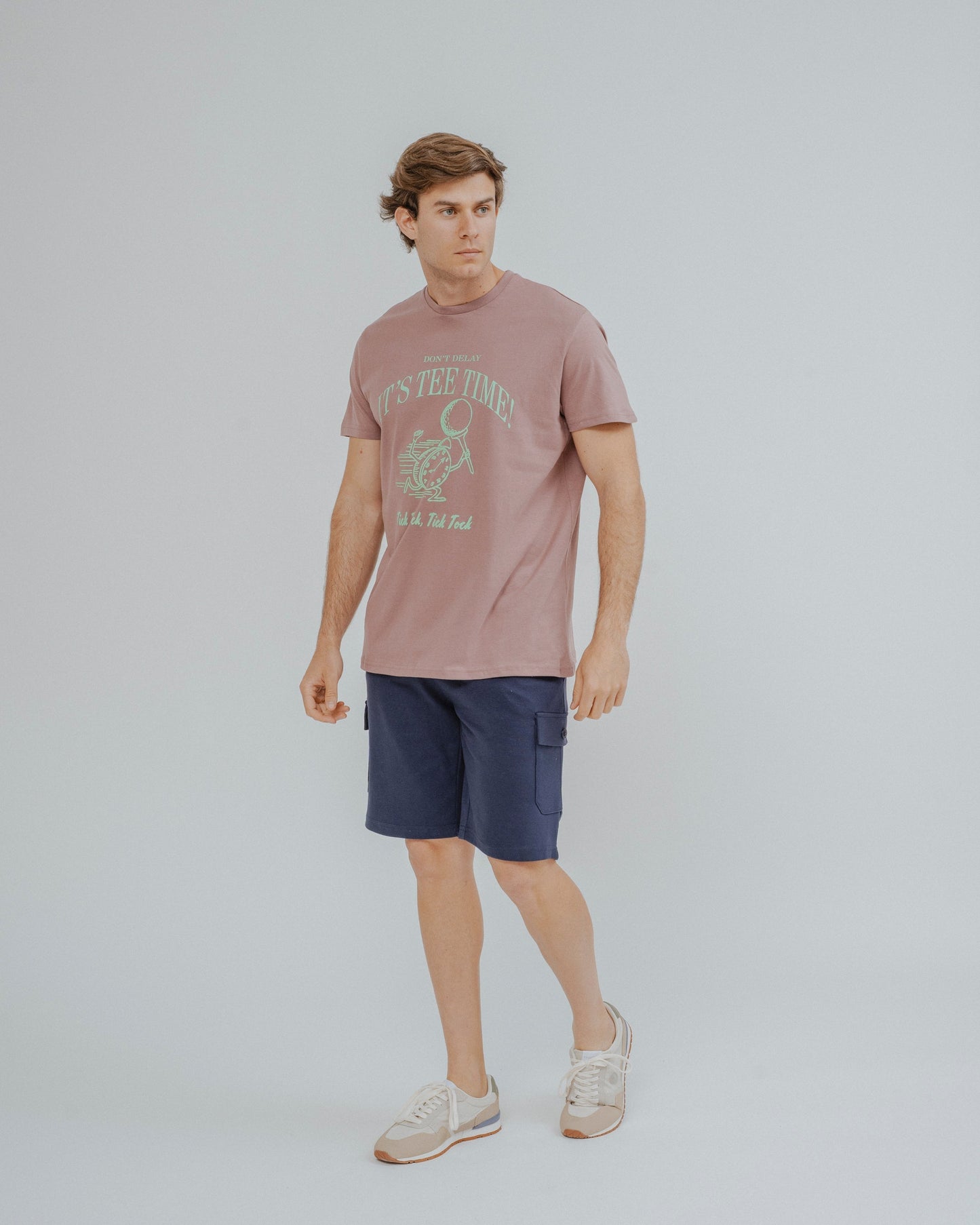 CAMISETA PRINT TIME ROSA
