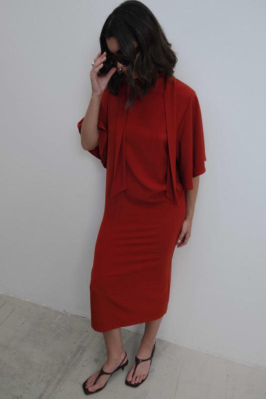 VESTIDO MIDI LAZADA