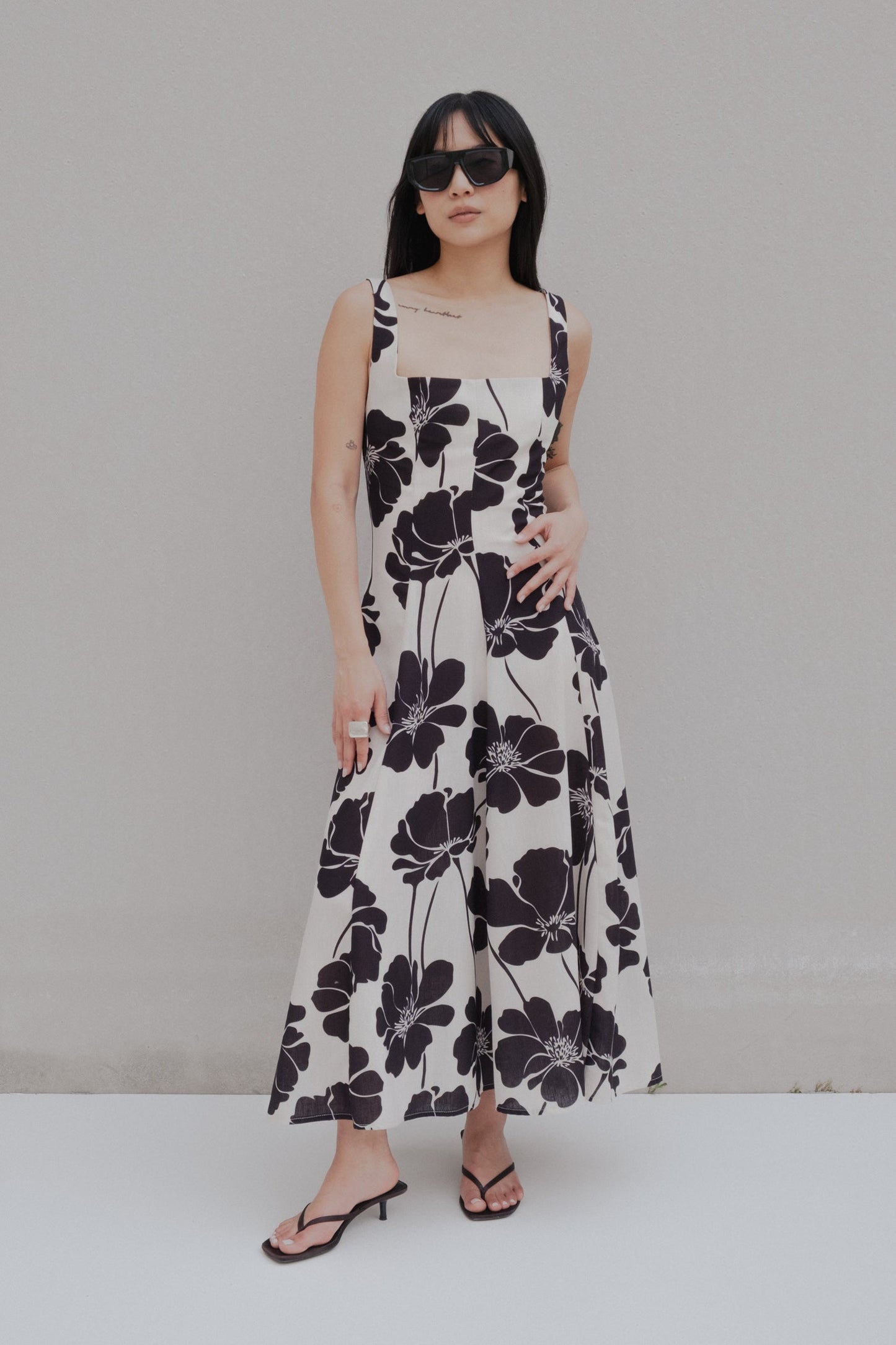 VESTIDO MIDI ESTAMPADO