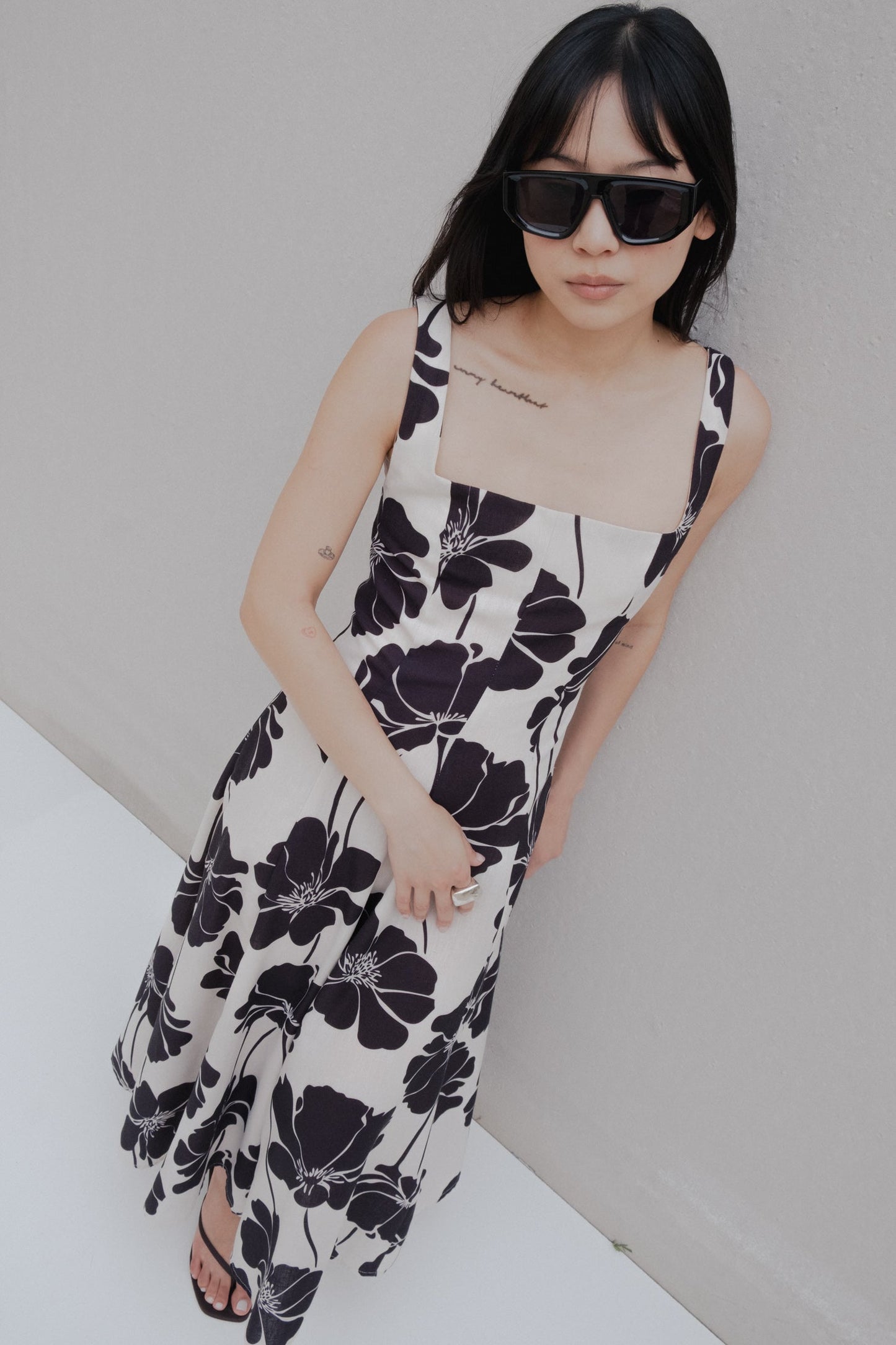 VESTIDO MIDI ESTAMPADO