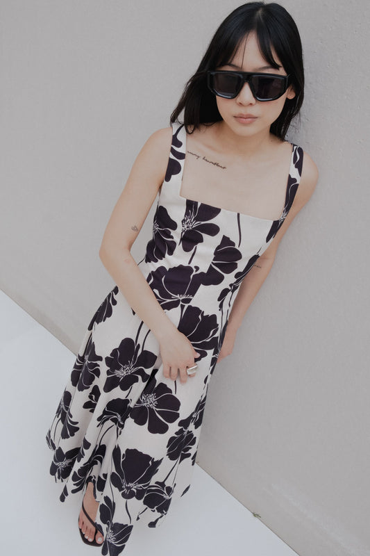 VESTIDO MIDI ESTAMPADO