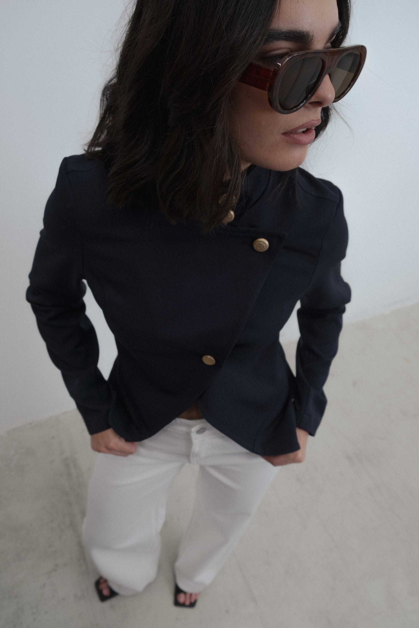 CHAQUETA CRUZADA BOTONES