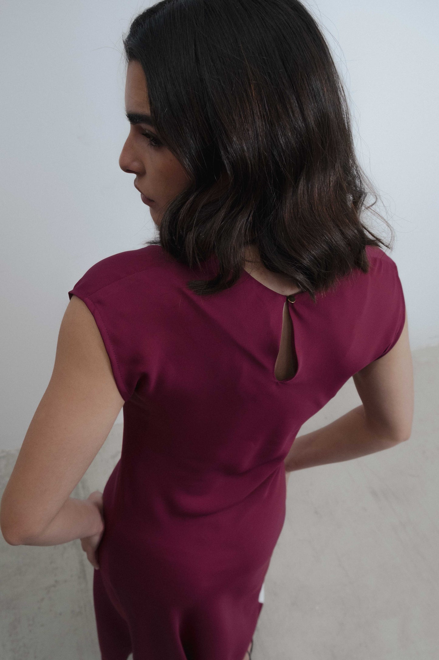 VESTIDO MIDI COMBINADO