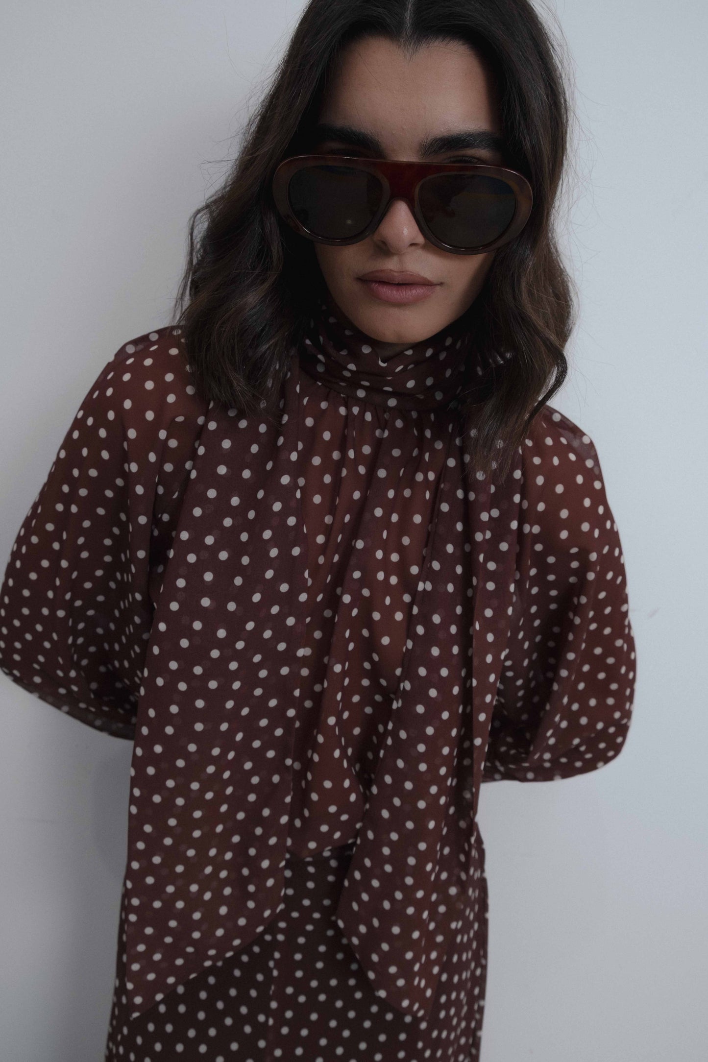 FALDA MIDI LUNARES