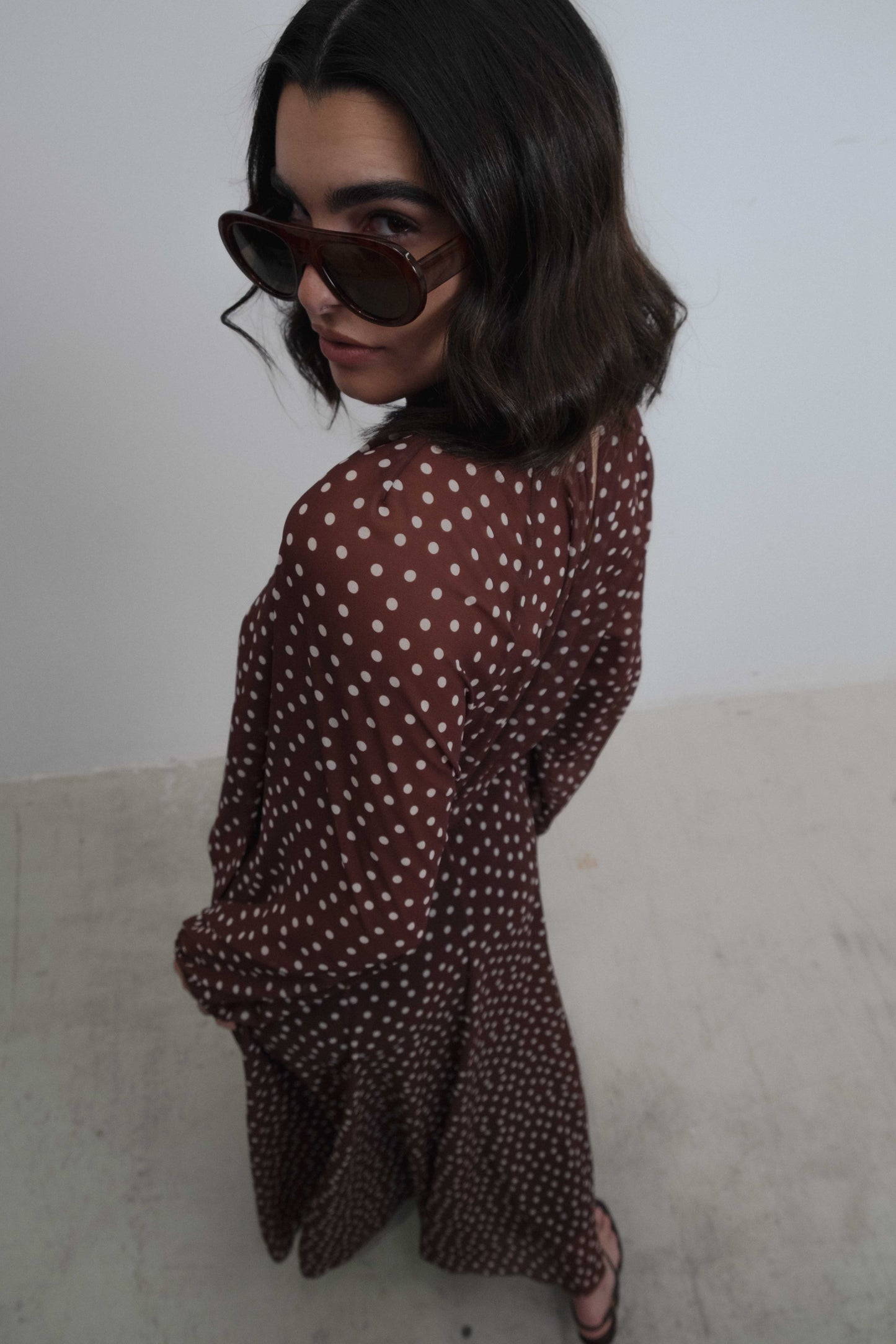 FALDA MIDI LUNARES