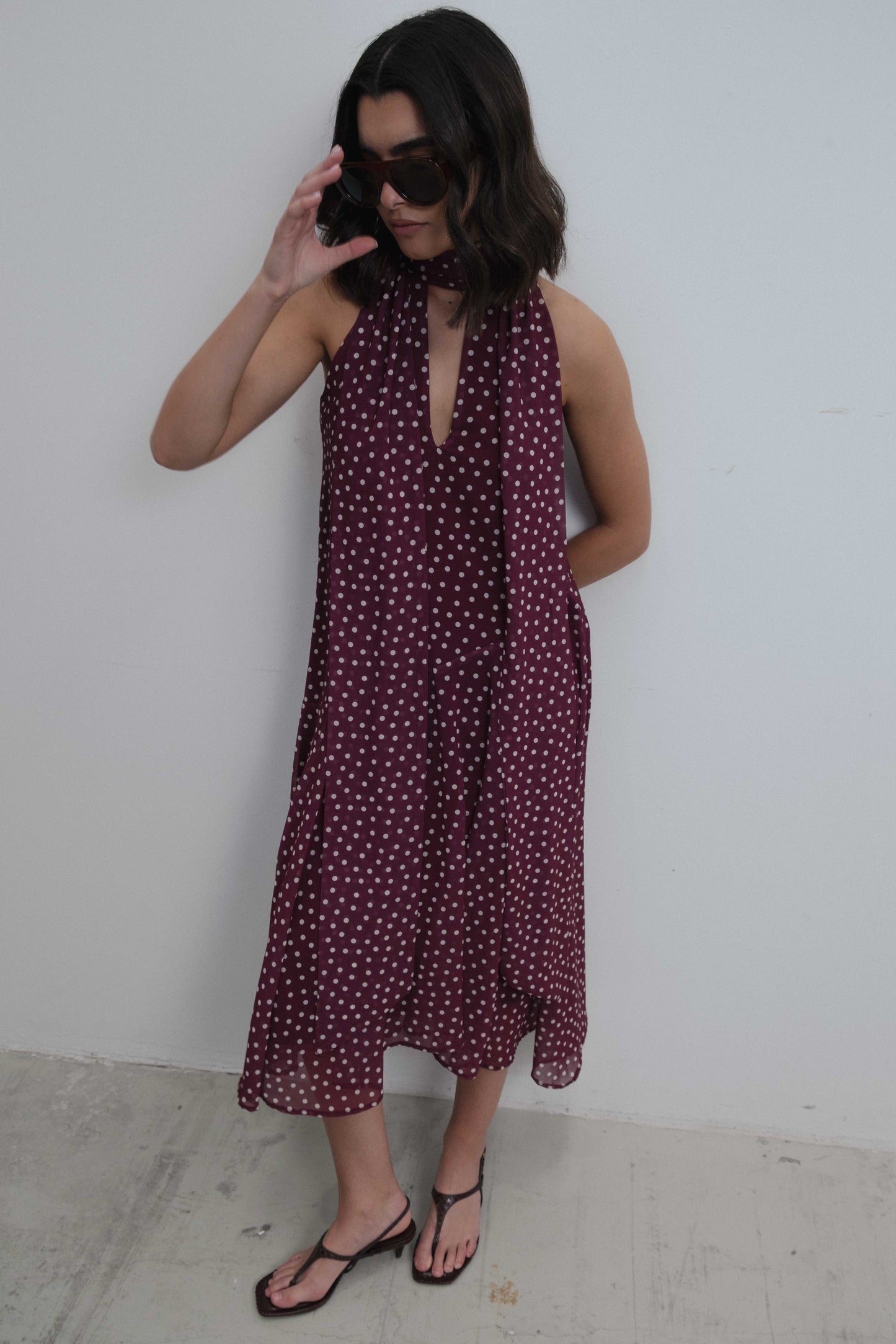 VESTIDO HALTER LUNARES LAZADA