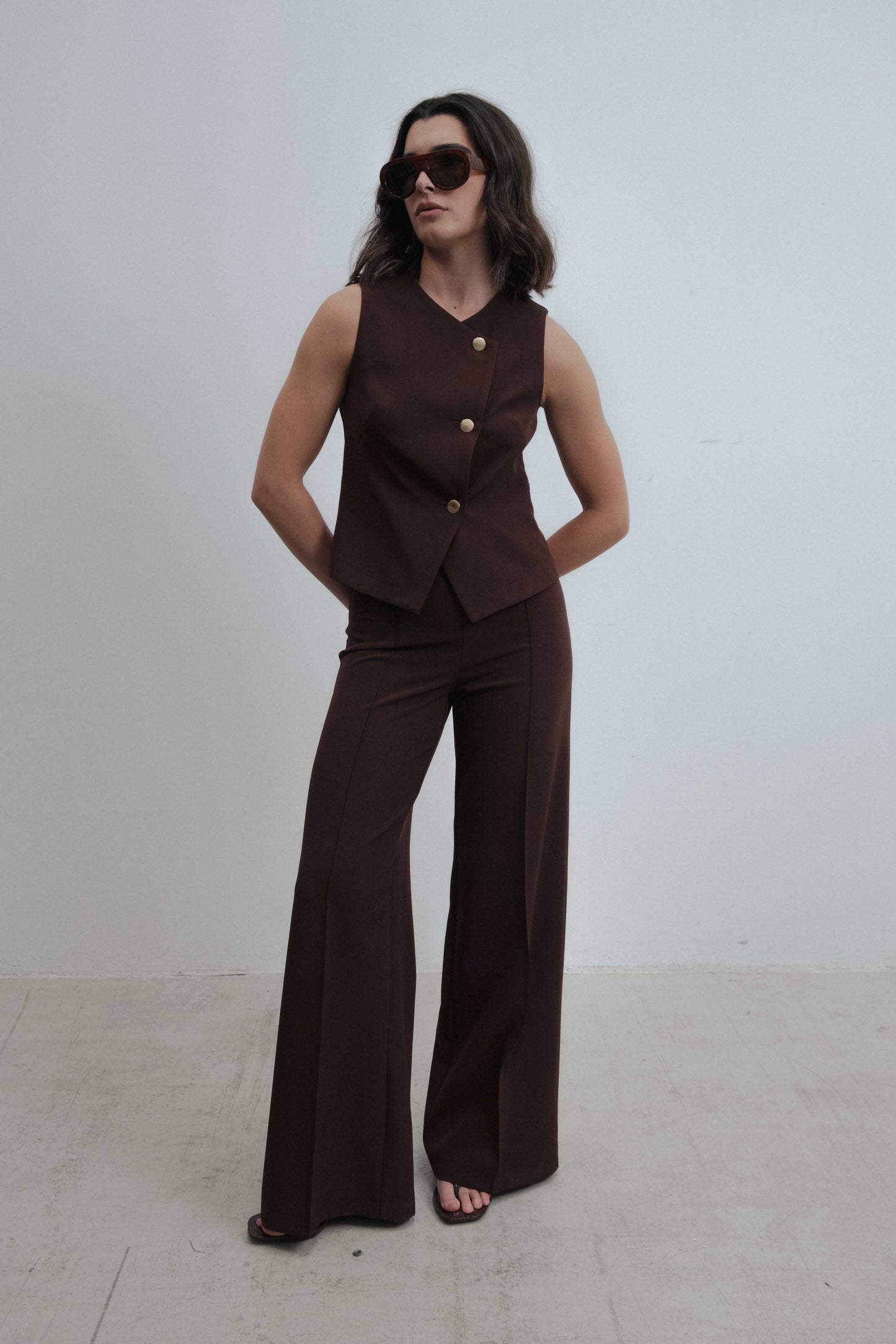 CHALECO CRUZADO BOTONES