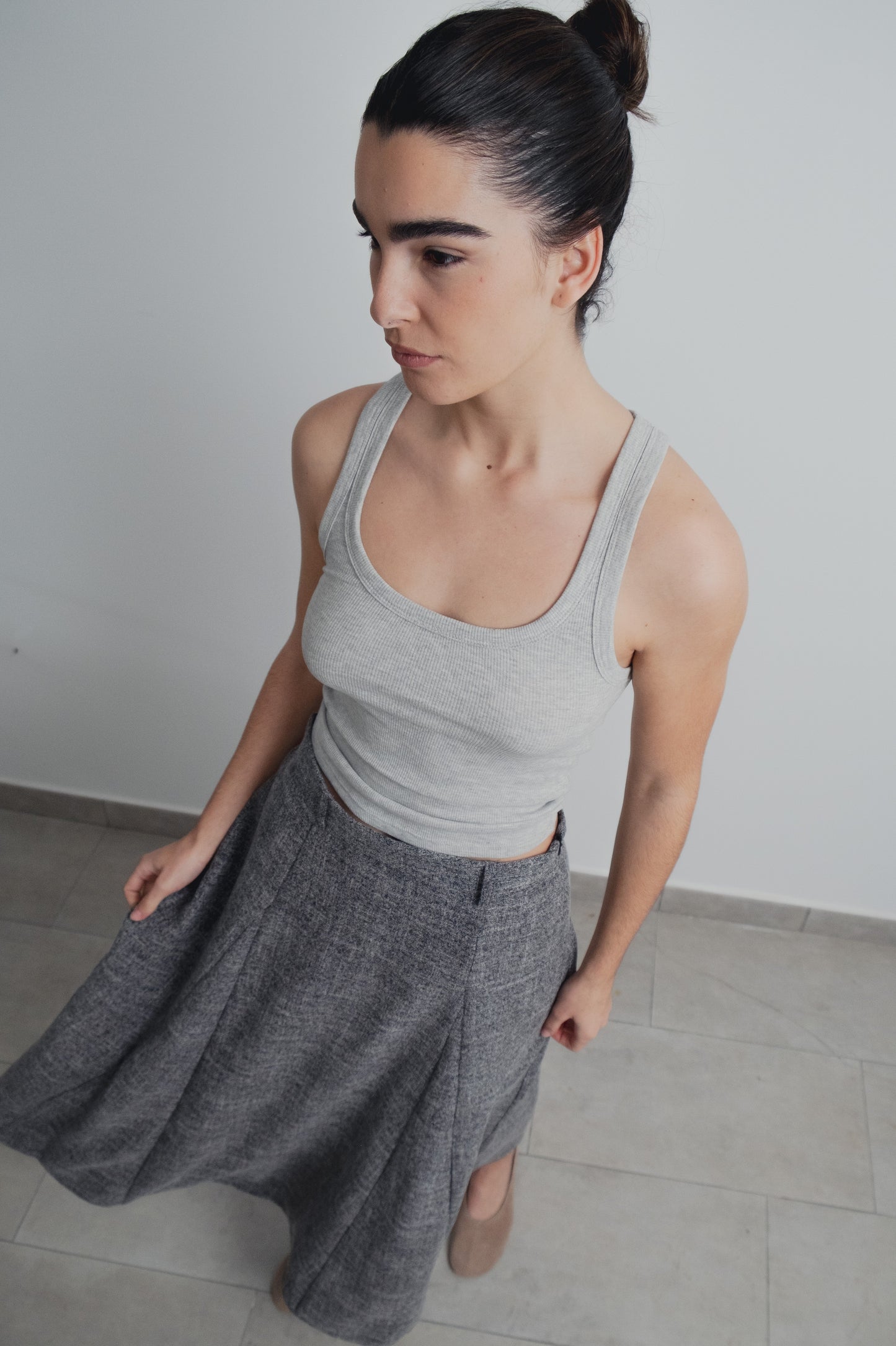 FALDA MIDI ESTRUCTURA