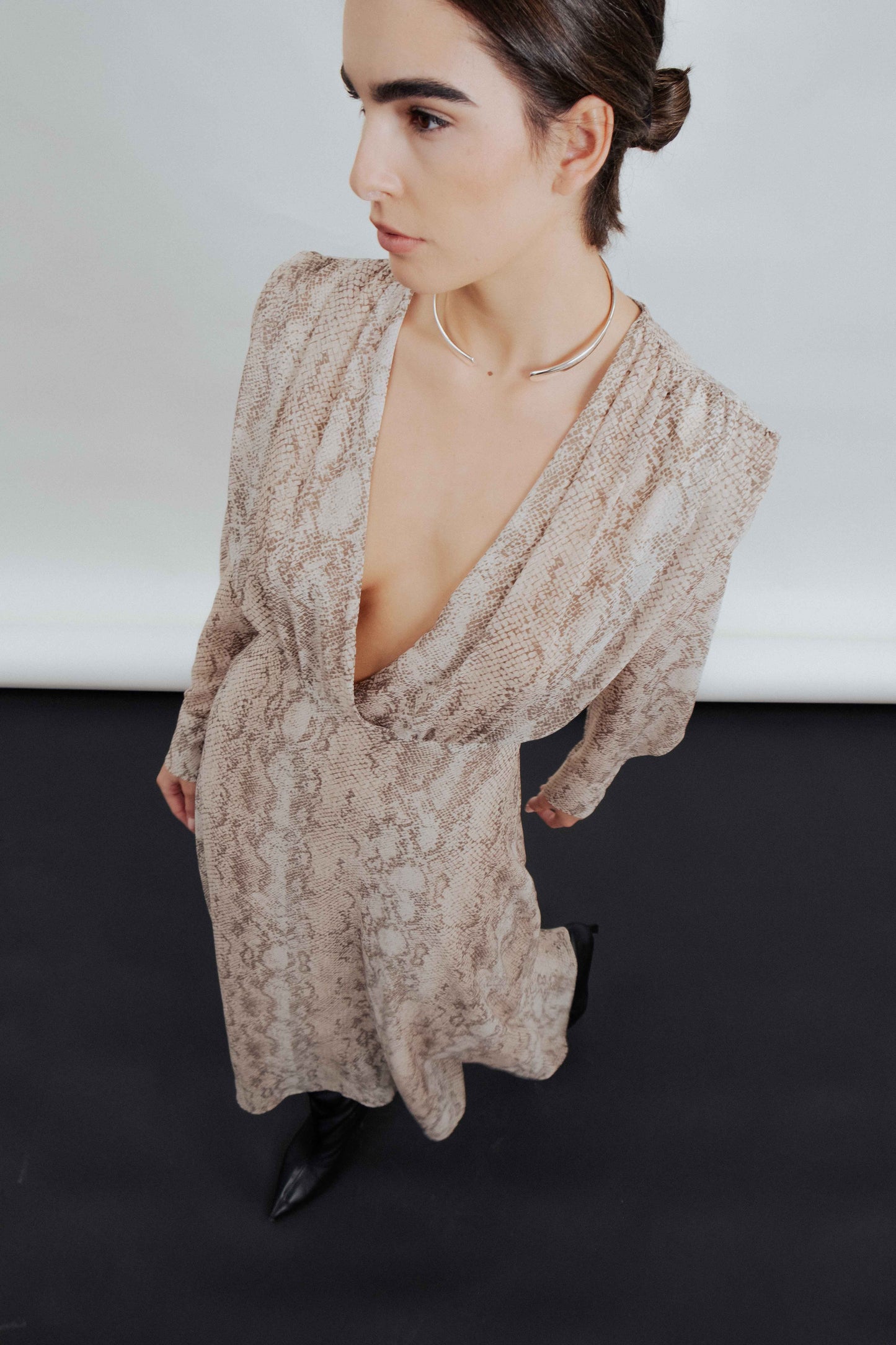 VESTIDO GASA ESTAMPADO ANIMAL