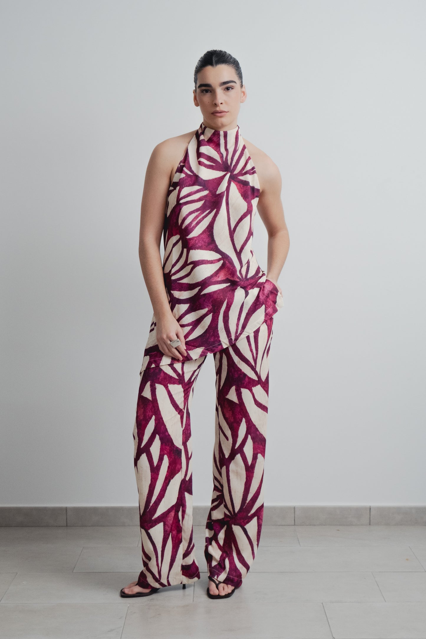 CUERPO HALTER ESTAMPADO